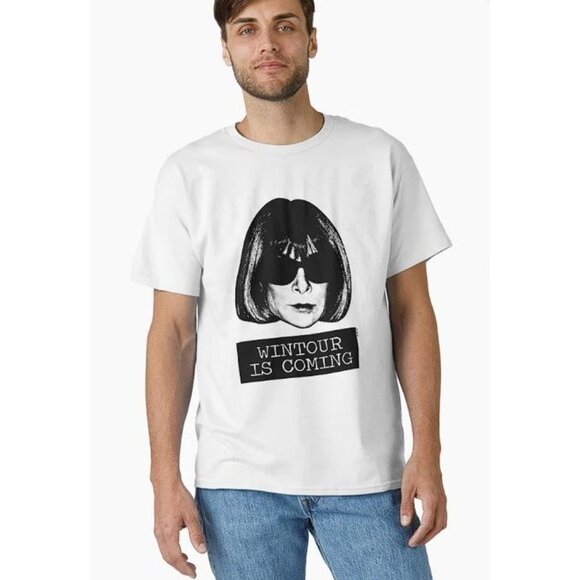 Unisex Wintour Is Coming Essential T-Shirt Size S In White - Picture 2 of 5